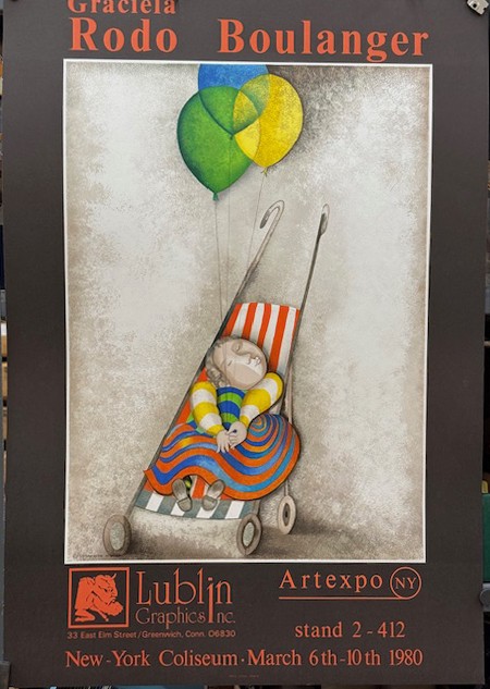 Graciela Rodo Boulanger Art Expo Poster 1980 Lublin Graphics Artexpo NY