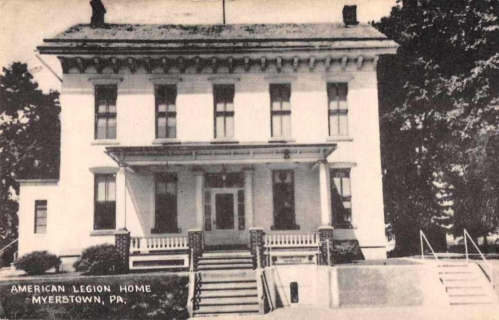 Myerstown Pennslyvania American Legion Home Exterior View Postcard J80813 Myerstown Pennslyvania American Legion Home Exterior View Postcard J80813
