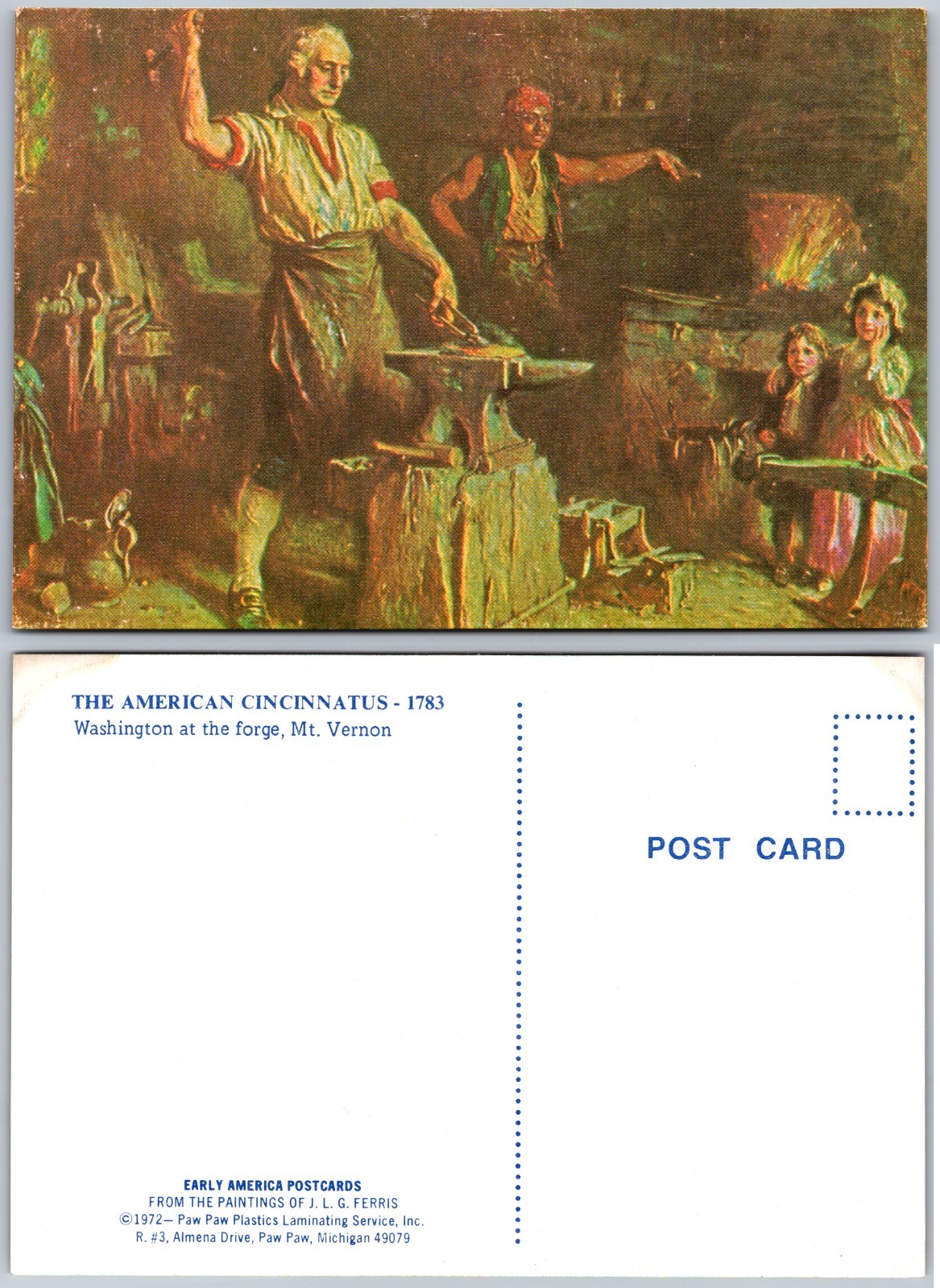 Continental Mt Vernon Washington Forge Postcard
