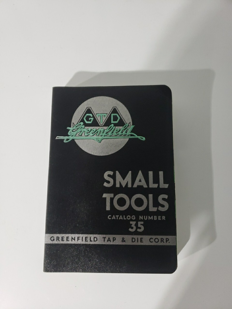 Vtg 1935 GREENFIELD TAP & DIE CORP. Small Tools CATALOG No 35 Textured Wrap BOOK