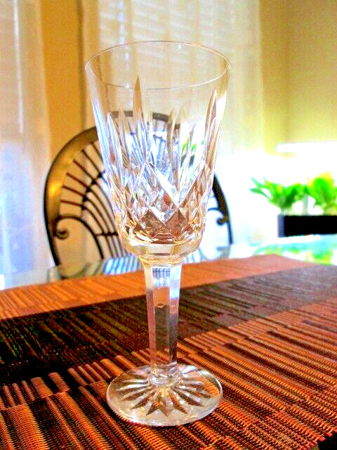 Waterford Signed Crystal Cut 5.30 inch 2.75 oz. Stemmed Wine Cordial Drink Glass