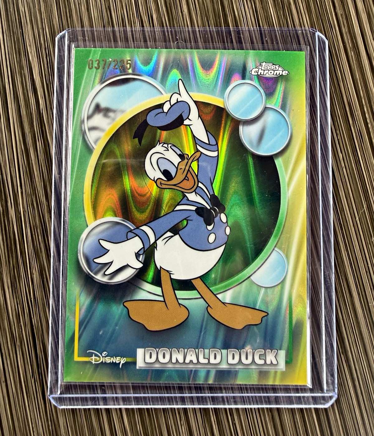 Topps 2024 Topps Chrome Disney 100 Donald Duck #99 Serial Numbered /225