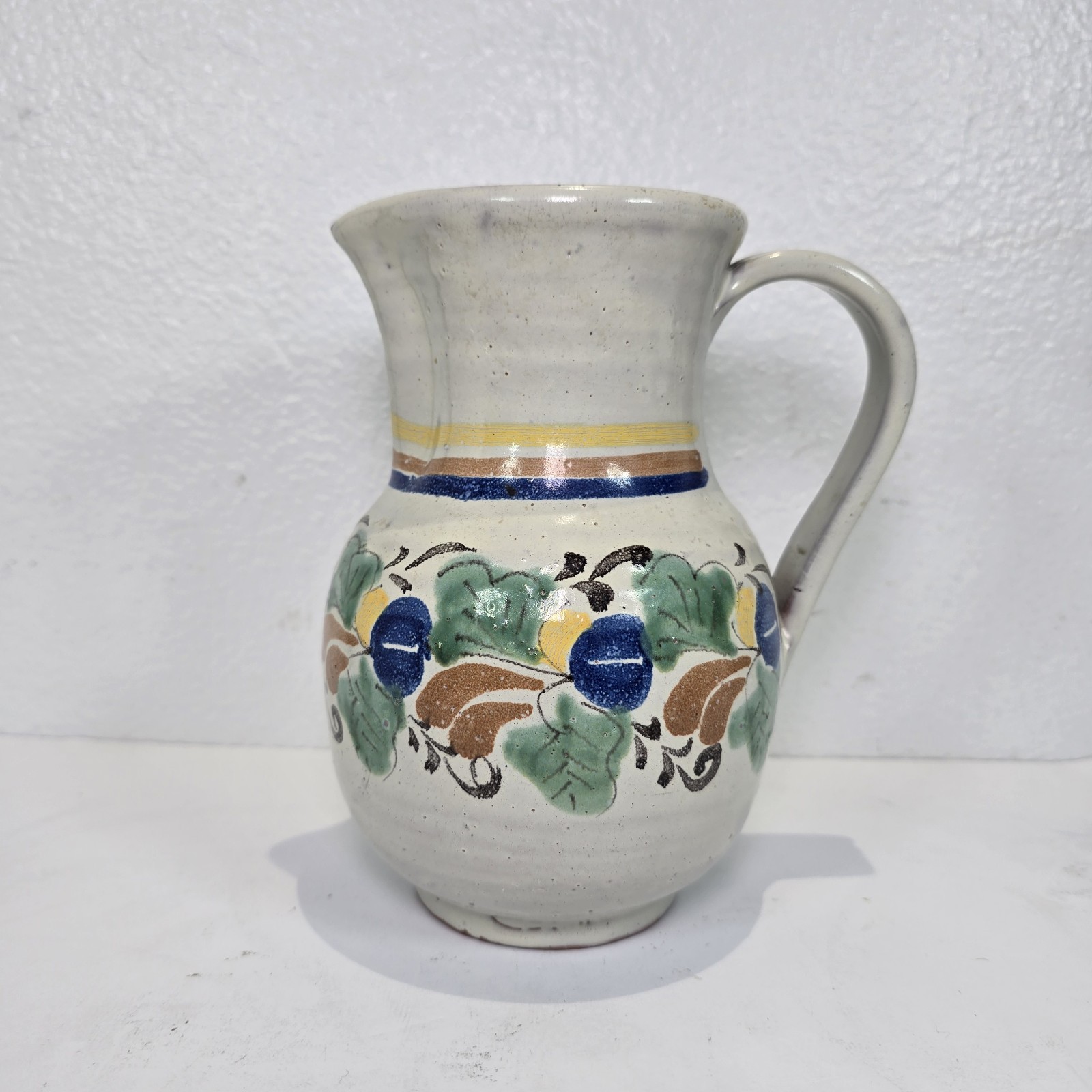 Vintage Gorky Gonzalez Mexican Majolica Pottery Pitcher Signed GTO MEX 8
