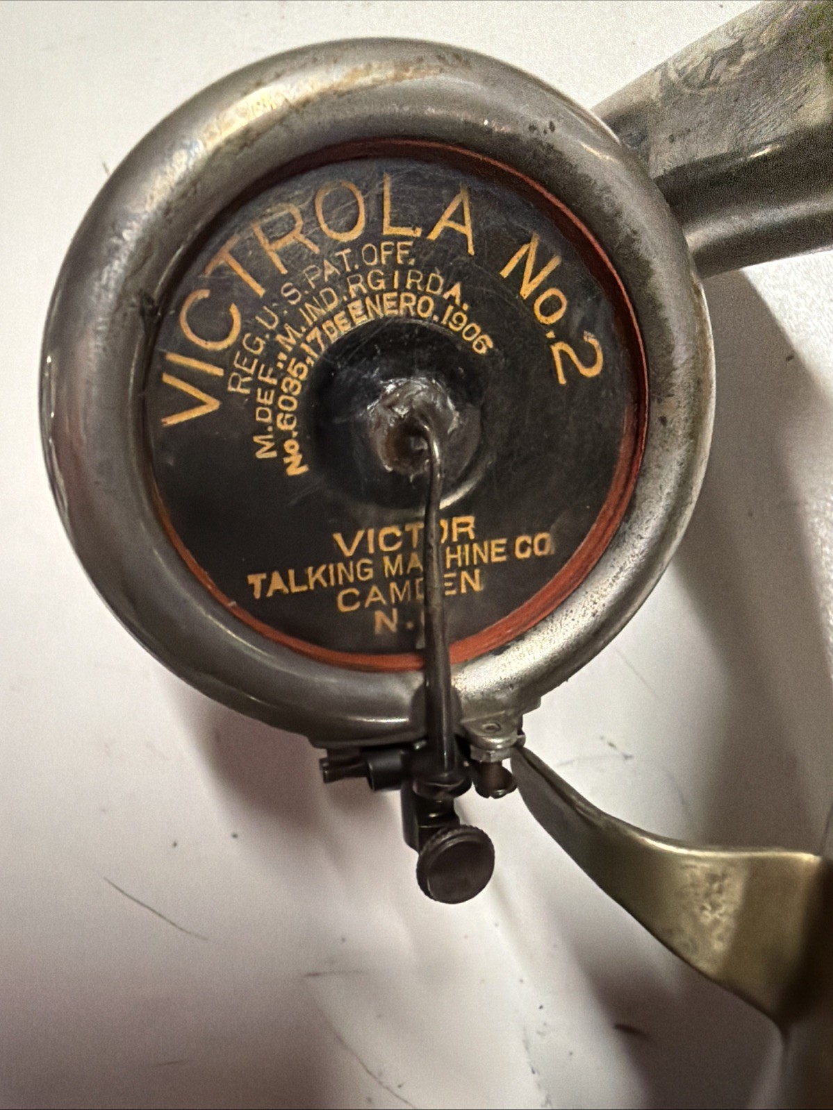 Vintage VV-240-55653 Victor Machine PHONOGRAPH Part #2 Reproducer & Arm