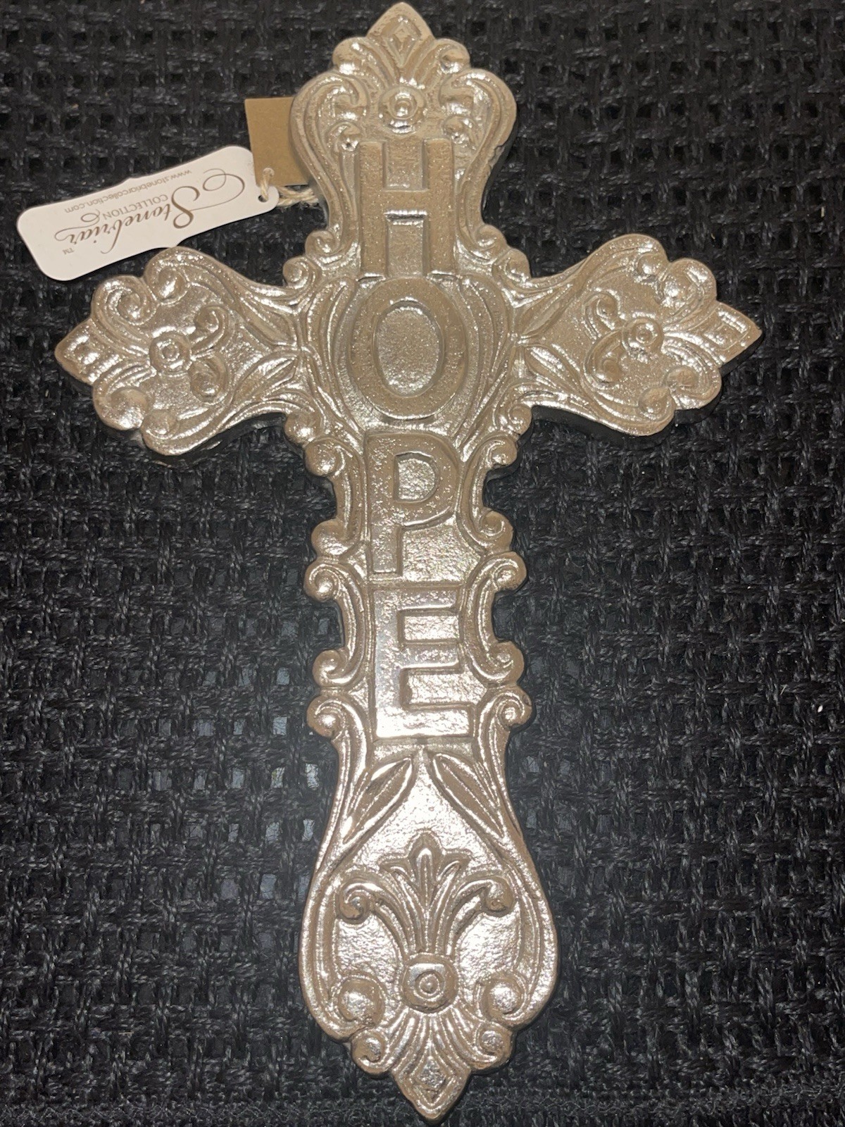 Stonebriar Collection Aluminum HOPE 12” Hanging Wall Cross NWT Stonebriar Collection Aluminum HOPE 12” Hanging Wall Cross NWT