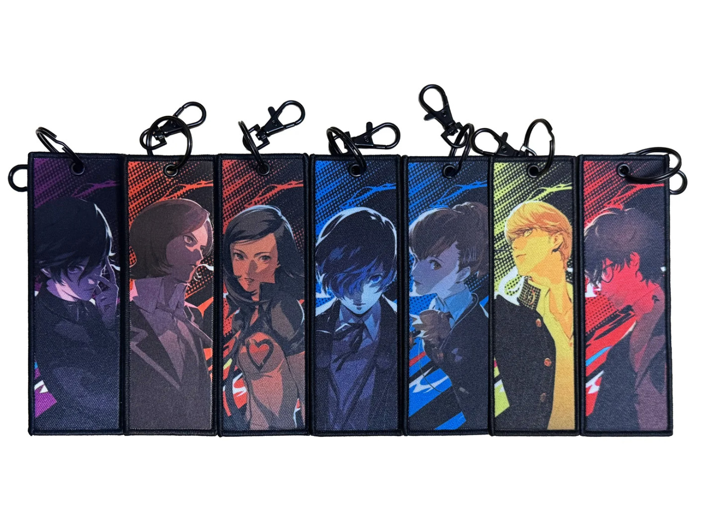 Persona 30th Anniversary Flight Tag Keychain Protagonist Set Charm x7 Bundle P30