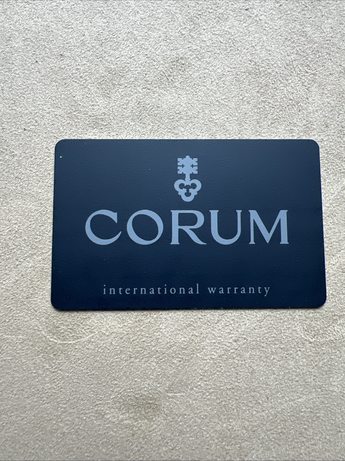 Authentic CORUM Open & Blank International Watch Warranty Card Genuine