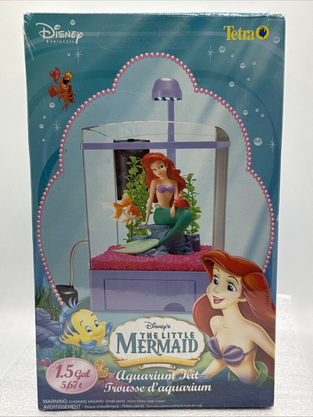 Rare 2007 Disney Princess The Little Mermaid Tetra Aquarium Kit Sealed 1.5 Gal