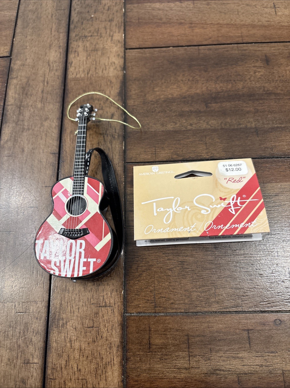 Taylor Swift “Red” 2012 Guitar American Greetings Music Christmas Ornament