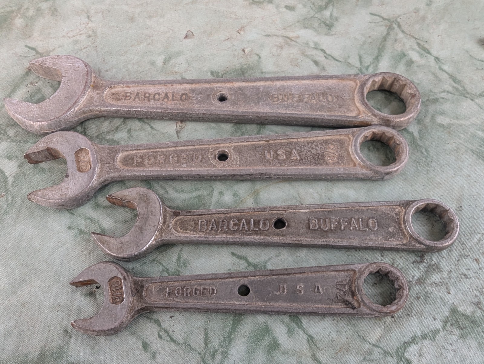 Vintage Barcola Buffalo USA 4 Piece Set 9/16\