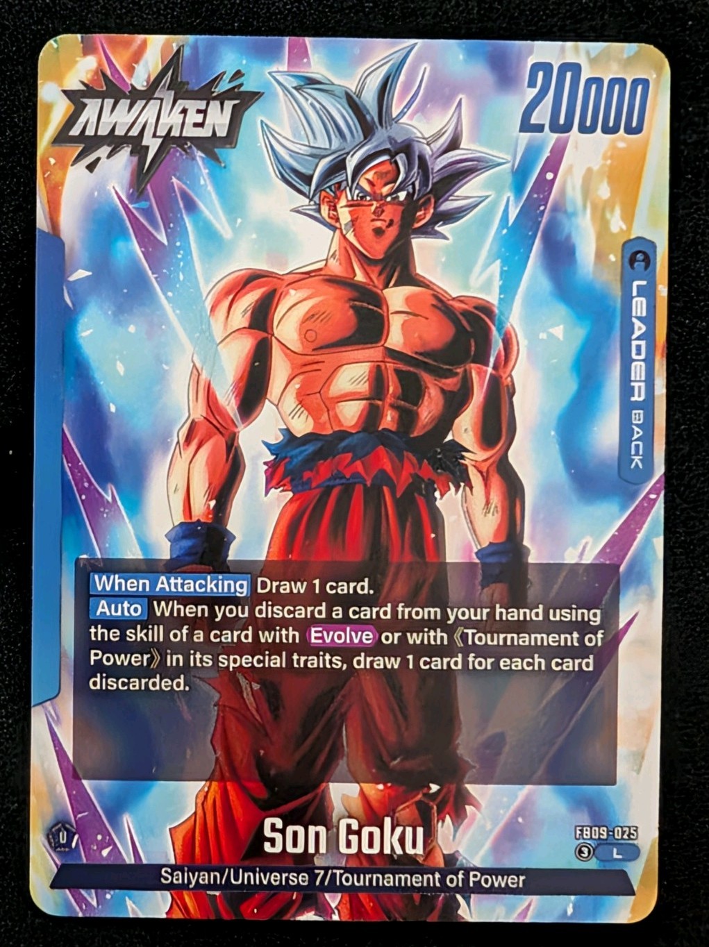 Son Goku FB09-025 Super Alt Art Leader Dragon Ball Fusion World