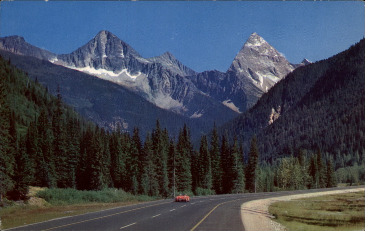 Glacier Natl Park British Columbia Canada Mt Sir Donald Mt Uto Mt Eagle postcard