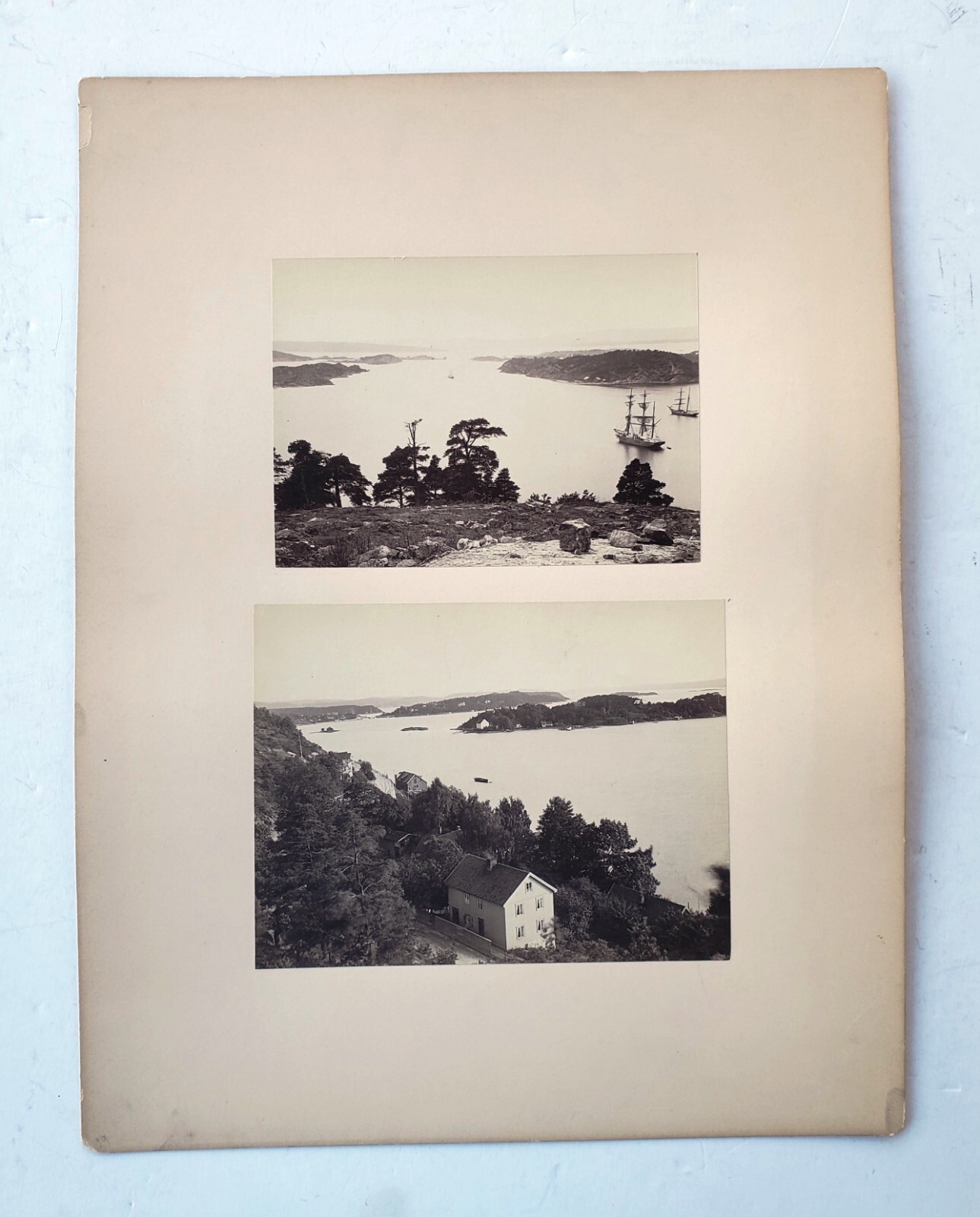 Pair of 19th-Century Albumen Photographs of Norway - Olaf Martin Peder Vaering