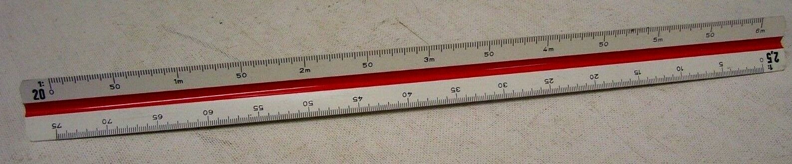 Vintage Alvin Triangular Drafting Graphic Ruler, Germany, 744PM Vintage Alvin Triangular Drafting Graphic Ruler, Germany, 744PM