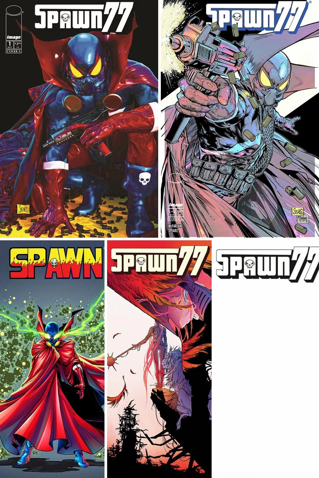 Spawn 77 #1 (Of 3) All 5 Covers A-E Bundle 35% Off