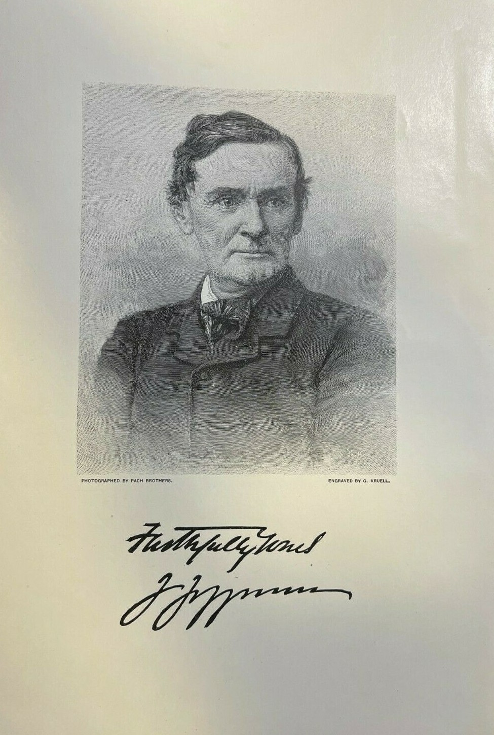 1890 Vintage Magazine Illustration Actor Joseph Jefferson
