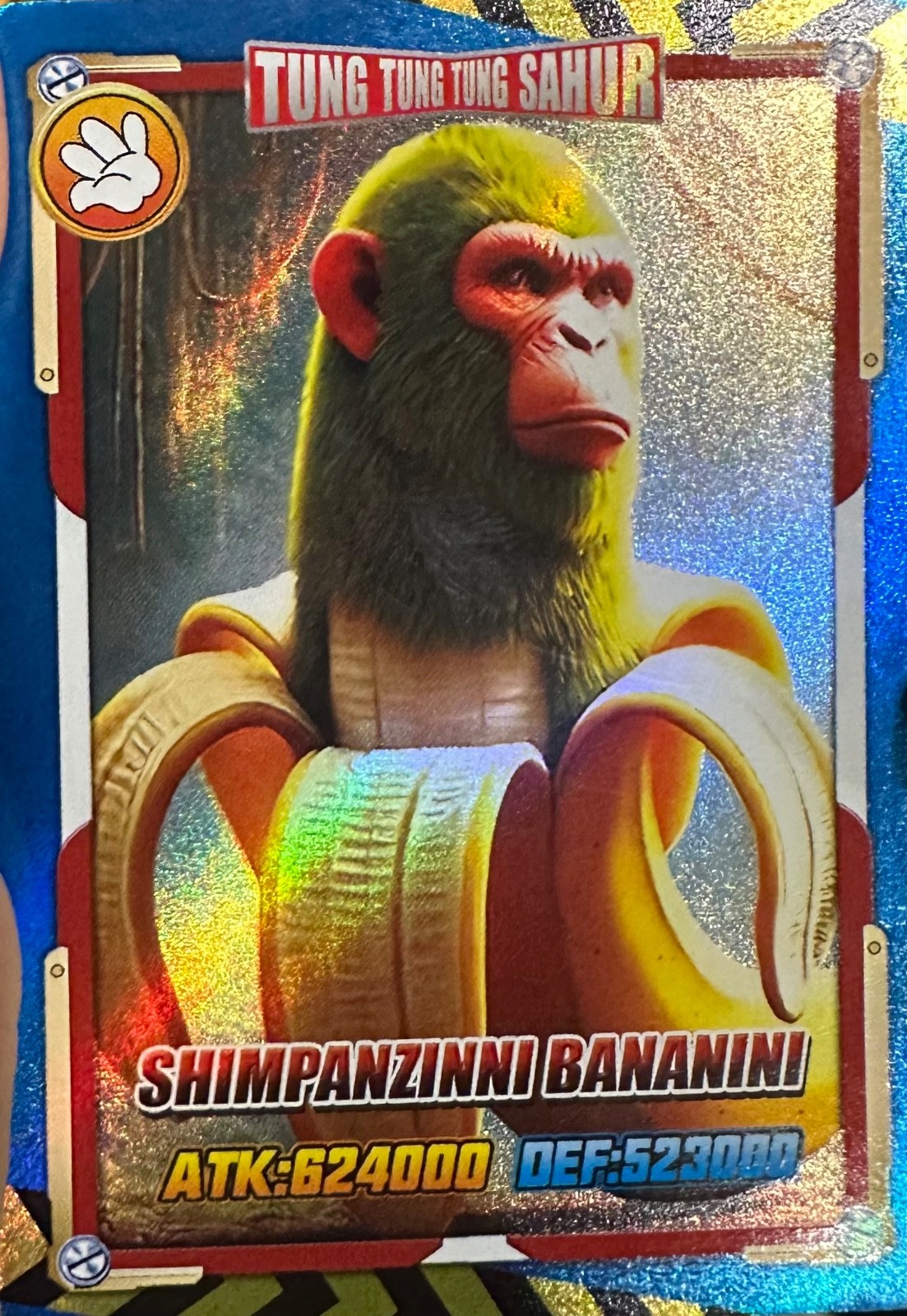 RARE TUNG TUNG SAHUR SHIMPANZINI BANANA CARD