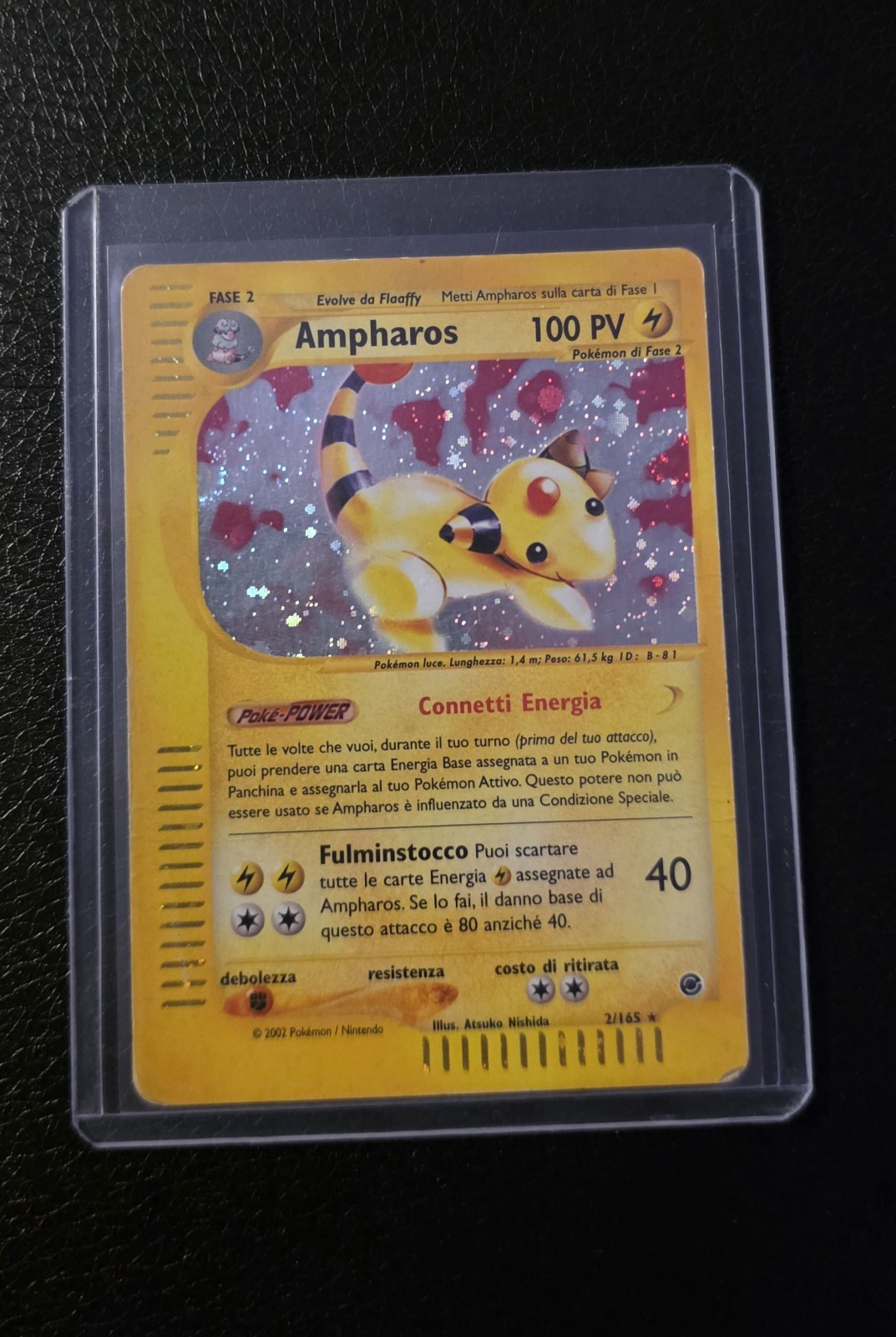 Ampharos 2/165 Holo Pokemon Card Expedition Base Set Italian EX LP TCG 🇮🇹 Ampharos 2/165 Holo Pokemon Card Expedition Base Set Italian EX LP TCG 🇮🇹