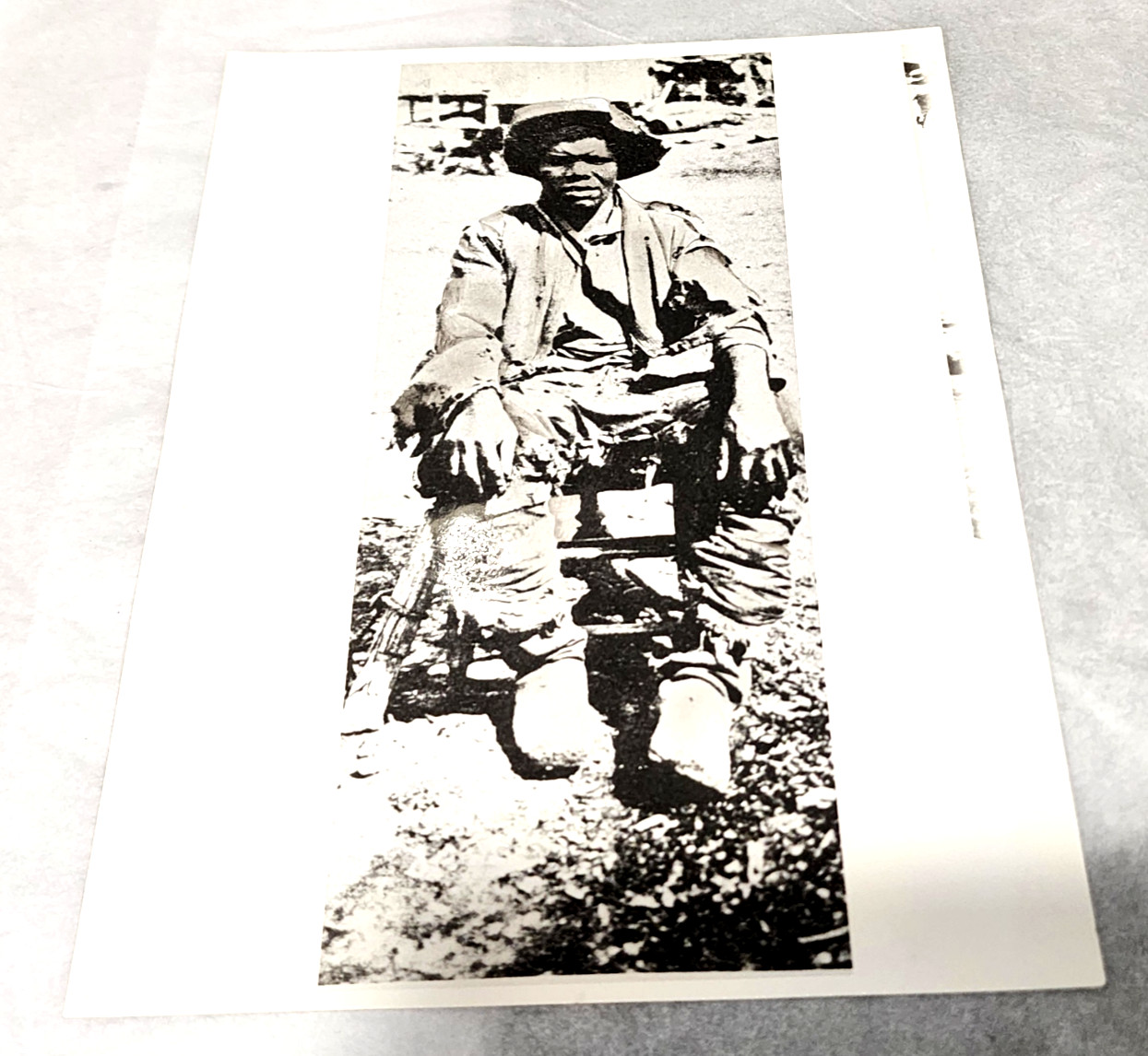 1983 Press Photo Civil War USCT Black Soldier Pvt Hubbard Pryor 44th Infantry 1983 Press Photo Civil War USCT Black Soldier Pvt Hubbard Pryor 44th Infantry