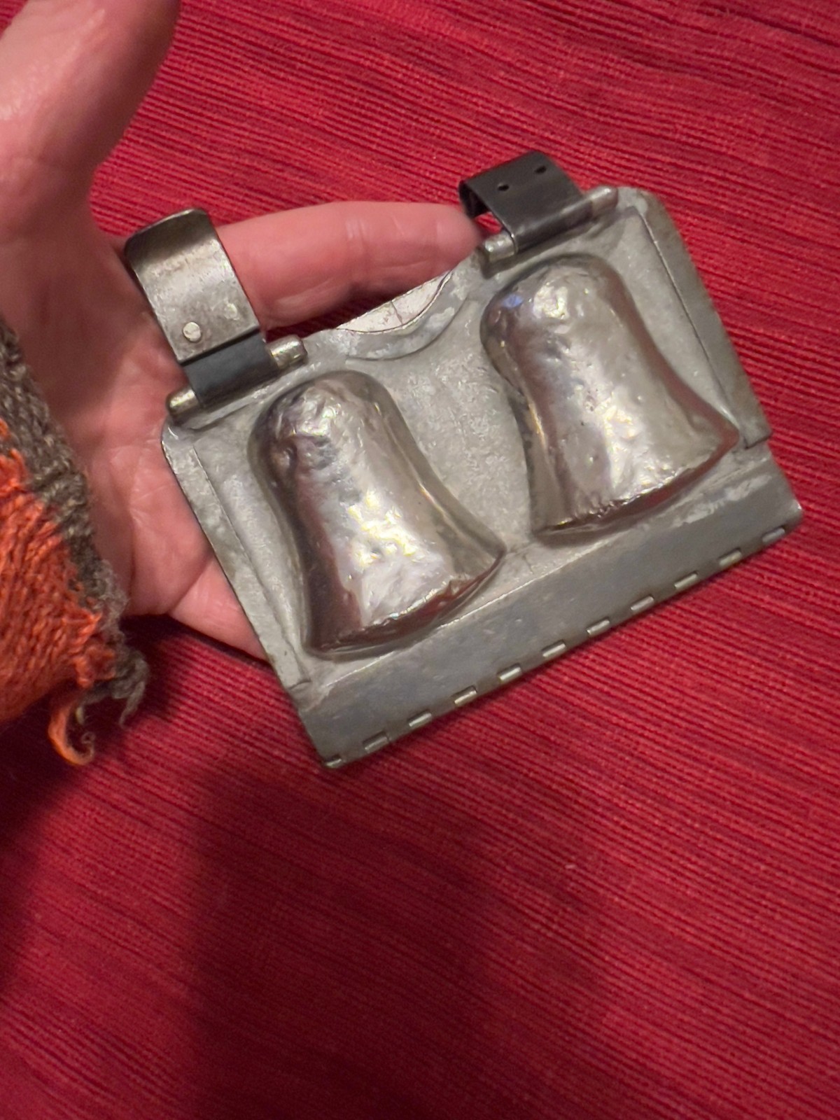 Vintage Vormenfabriek Tilburg Holland Double Bell Chocolate Mold #16372
