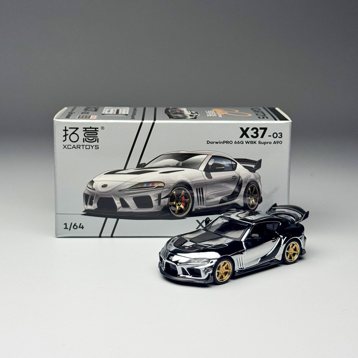 XcarToys X37-03 1/64 DarwinPRO 66G WBK Supra A90 Die-Cast Car Model XcarToys X37-03 1/64 DarwinPRO 66G WBK Supra A90 Die-Cast Car Model