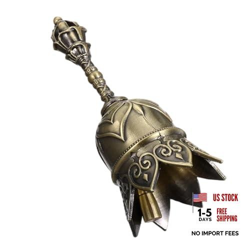 Super Loud Brass Hand Bell for Ringing at Wedding, Lotus, Seniors Bedside,