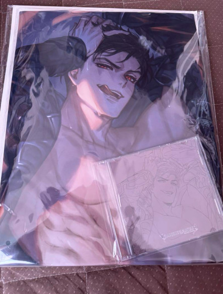 Granblue Fantasy Belial official Pillow Cover ＆ CD 160×50cm Granblue Fes 2024