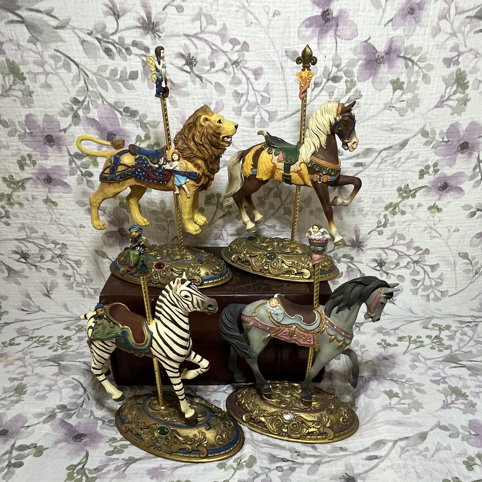Willitts Designs Carousel Classics Ann Dezendorf LE 1997 4pc Resin Figurines