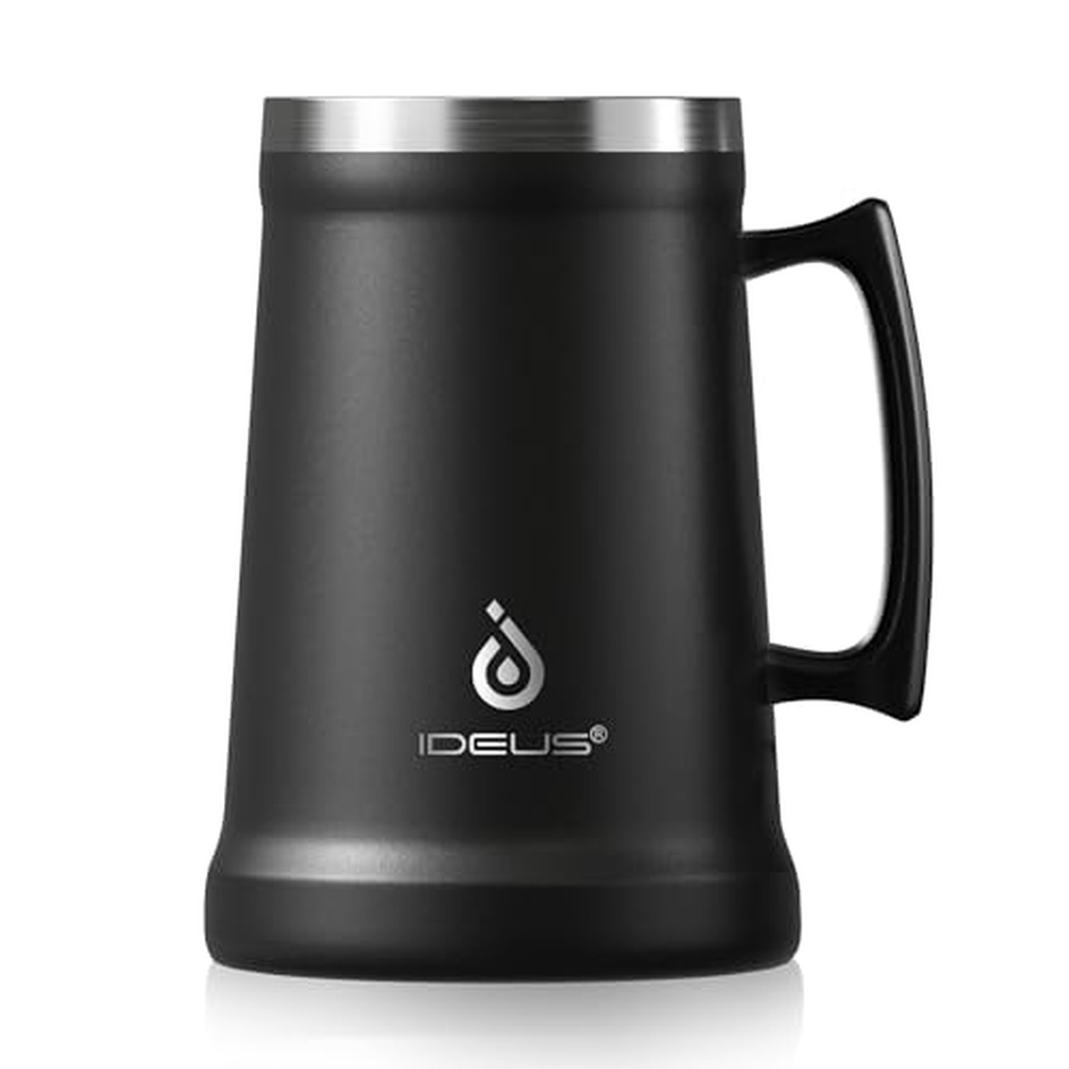 Ideus Insulated Beer Stein, 24/34oz Stainless Steel Double Walled Beer Mug Gi...