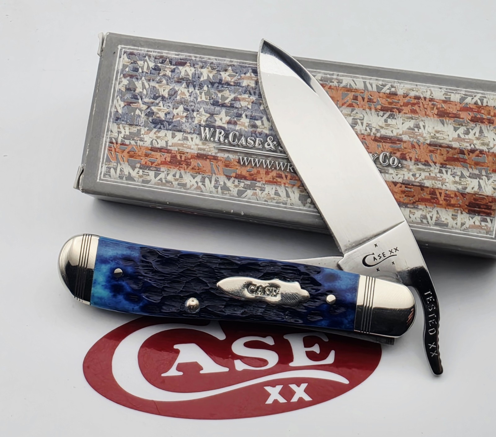2017 Case XX Ocean Blue Drop Point Russlock 2017 Case XX Ocean Blue Drop Point Russlock
