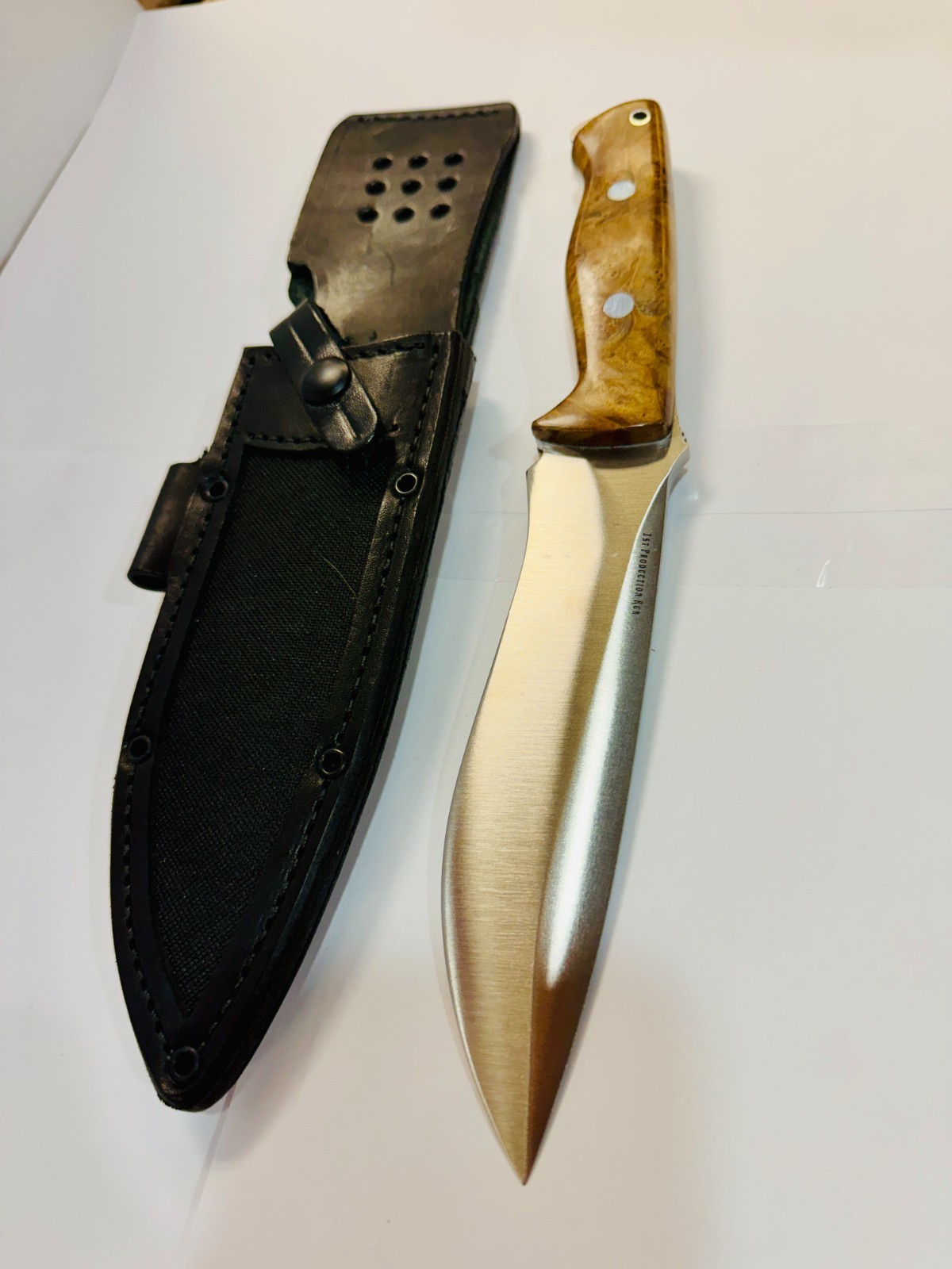 Bark River Knives Bravo Strike Force A2 Stunning Rosewood Burl Handles