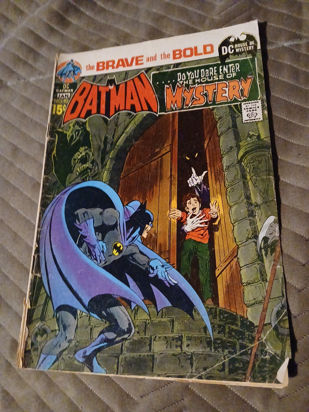 Brave and the Bold #93 1970 Misspelled Indicia Variant Neal Adams Cover Batman