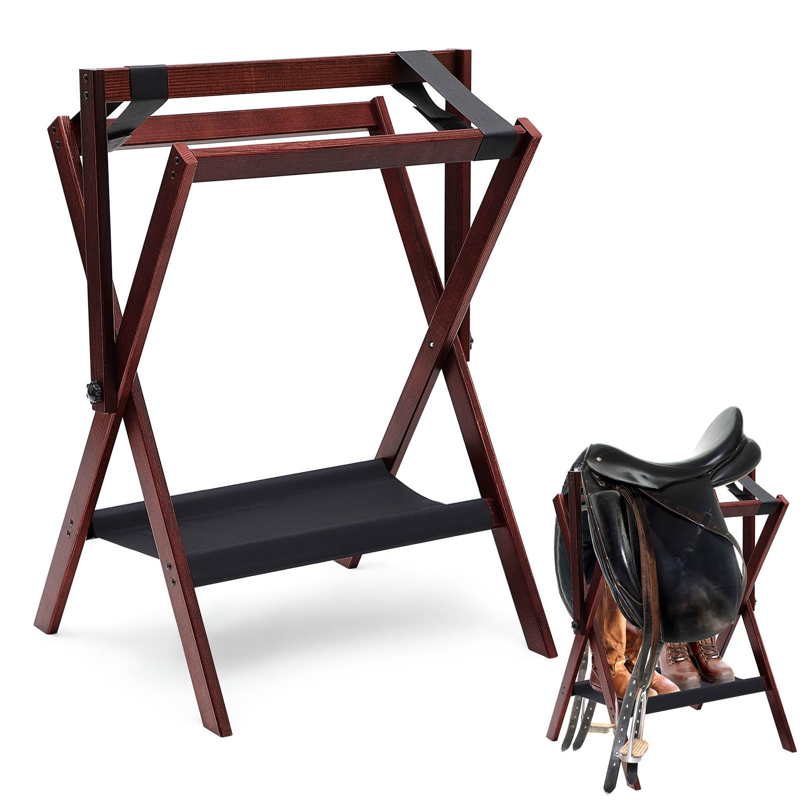 Leinuosen 1 Pack Pine Wood Saddle Rack 20\