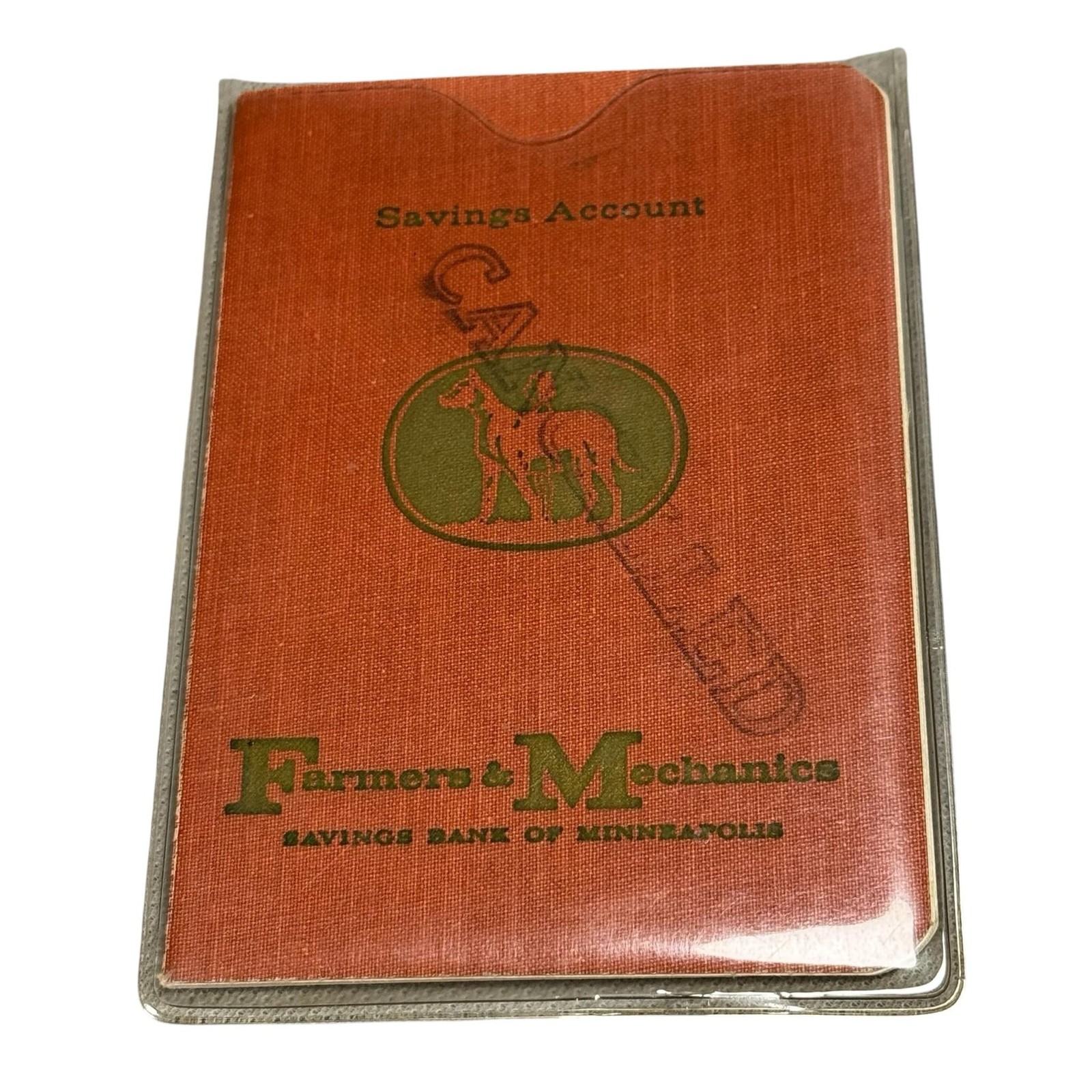 Vintage 1960s Farmers & Mechanics Savings Bank Passbook Minneapolis MN USA