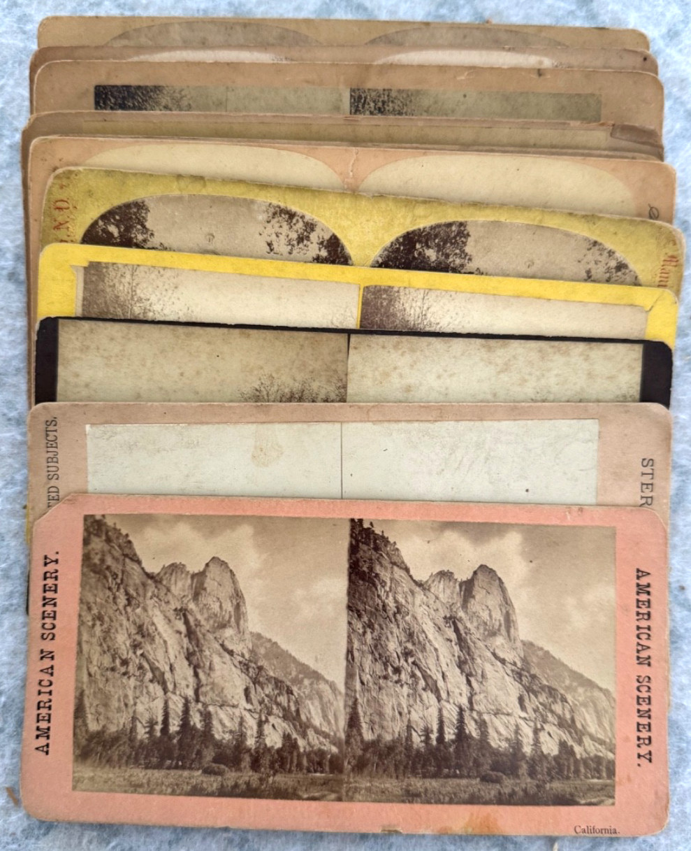 Mixed Lot of 12 Stereoviews, 1880s/1910s, All USA, No Lithographs, Lot3