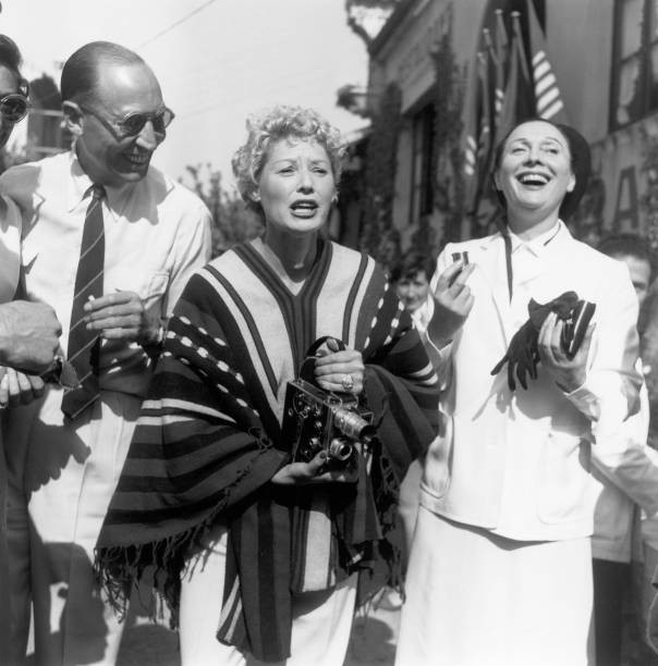 ACTRESSES TILDA THAMAR AND ARLETTY AT CANNES FILM FESTIVAL Old Photo