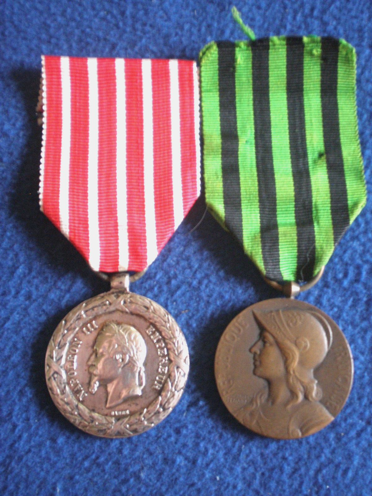 France: Campaign Medals for Italy 1859 & the Franco-Prussian War 1870-1871.