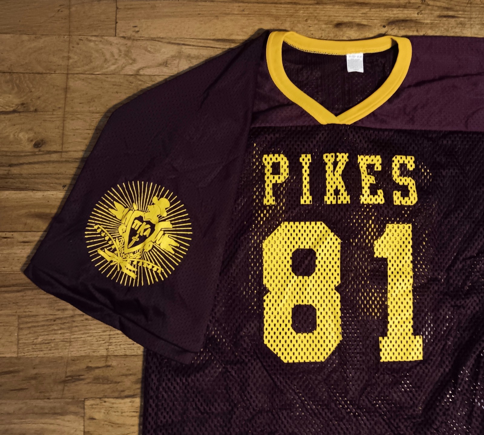vintage 80s Pi Kappa Alpha PIKES Football Jersey Frat Mesh College fraternity vintage 80s Pi Kappa Alpha PIKES Football Jersey Frat Mesh College fraternity