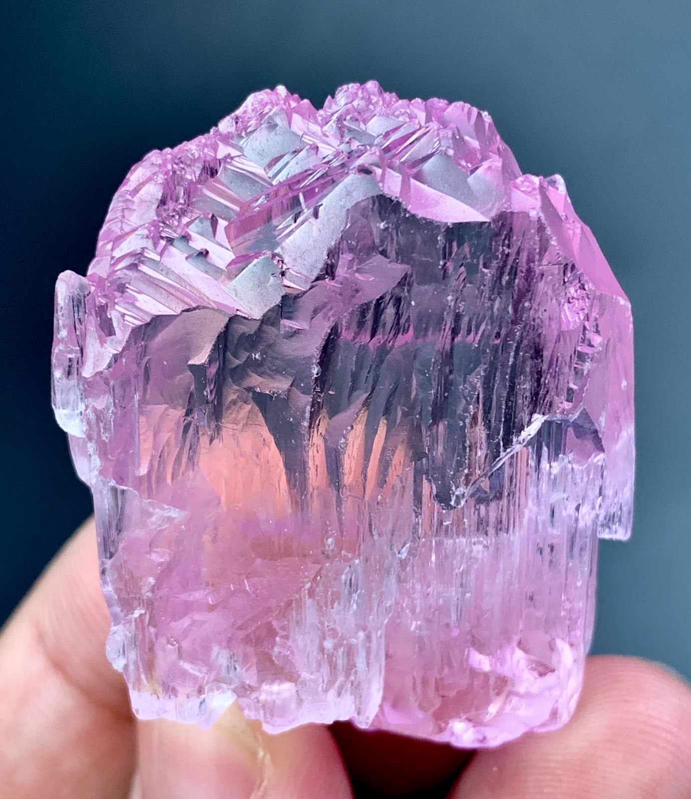 204 Carat Natural Pink Kunzite Crystal From Afghanistan