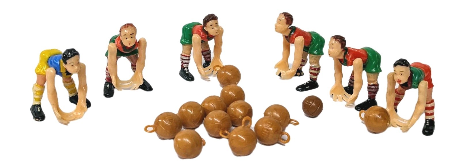 Vintage Cake Toppers Basketball Players Figures Toys Moveable Arms
