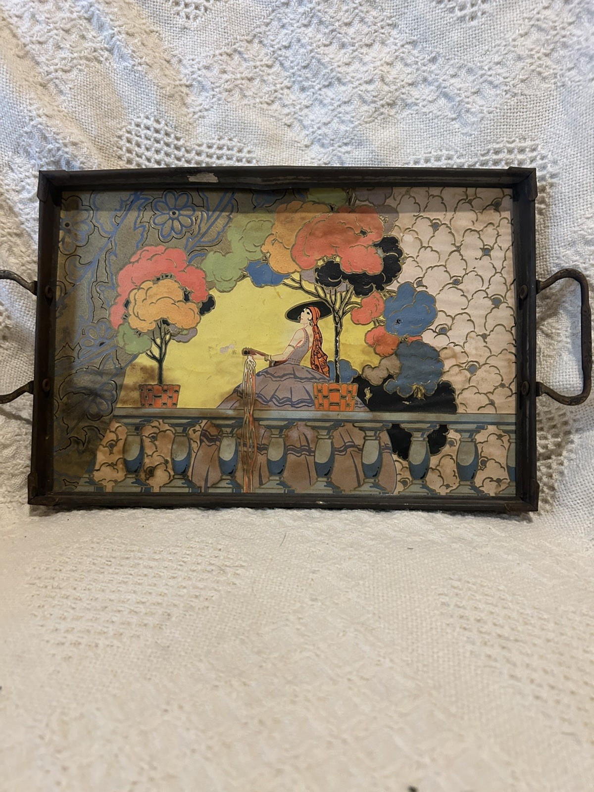Vintage Art Nouveau 1930’s Serving Tray