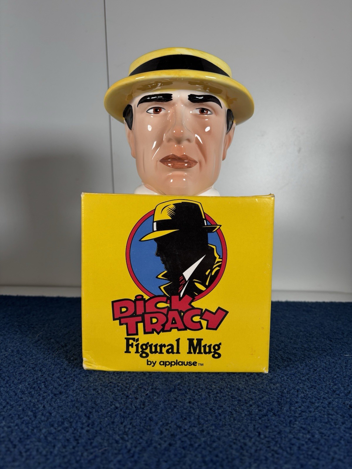 Dick Tracy Ceramic Figural Mug Applause - WITH BOX