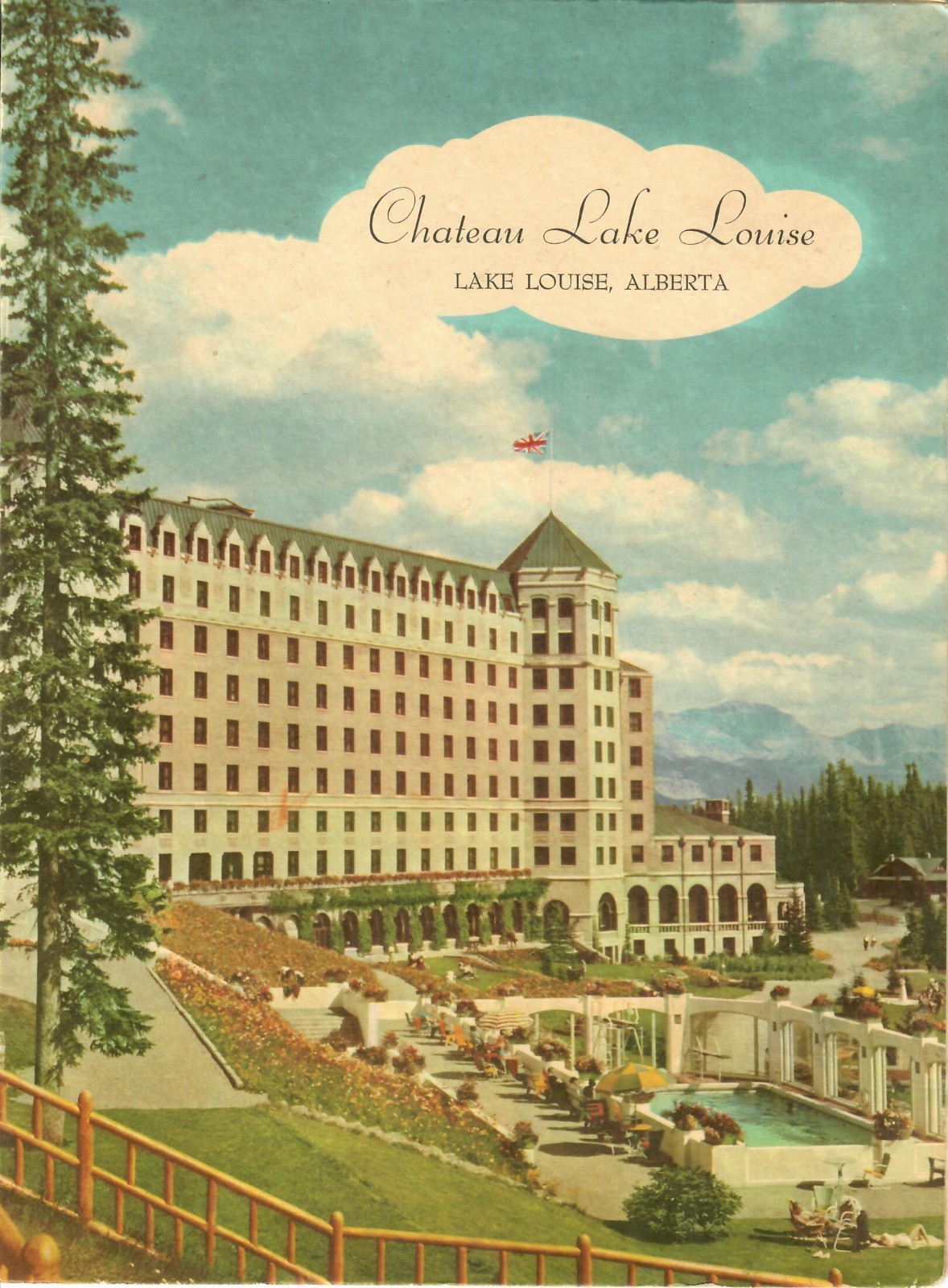 Chateau Lake Louise Luncheon Menu June 16 1960 Alberta Canada Vintage Hotel