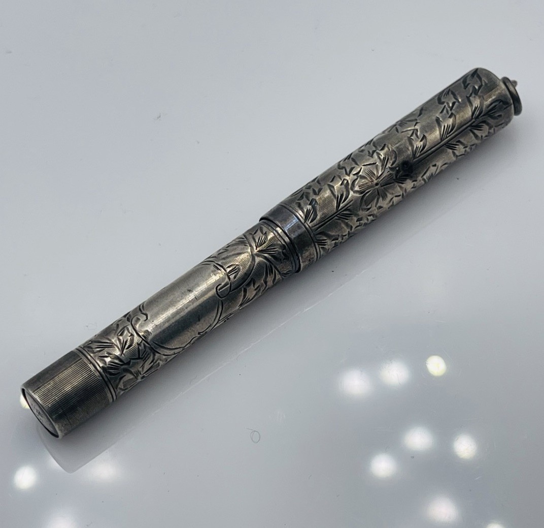 Waterman Ideal Antique Sterling Silver Ornate Fountain Pen 452 1/2V