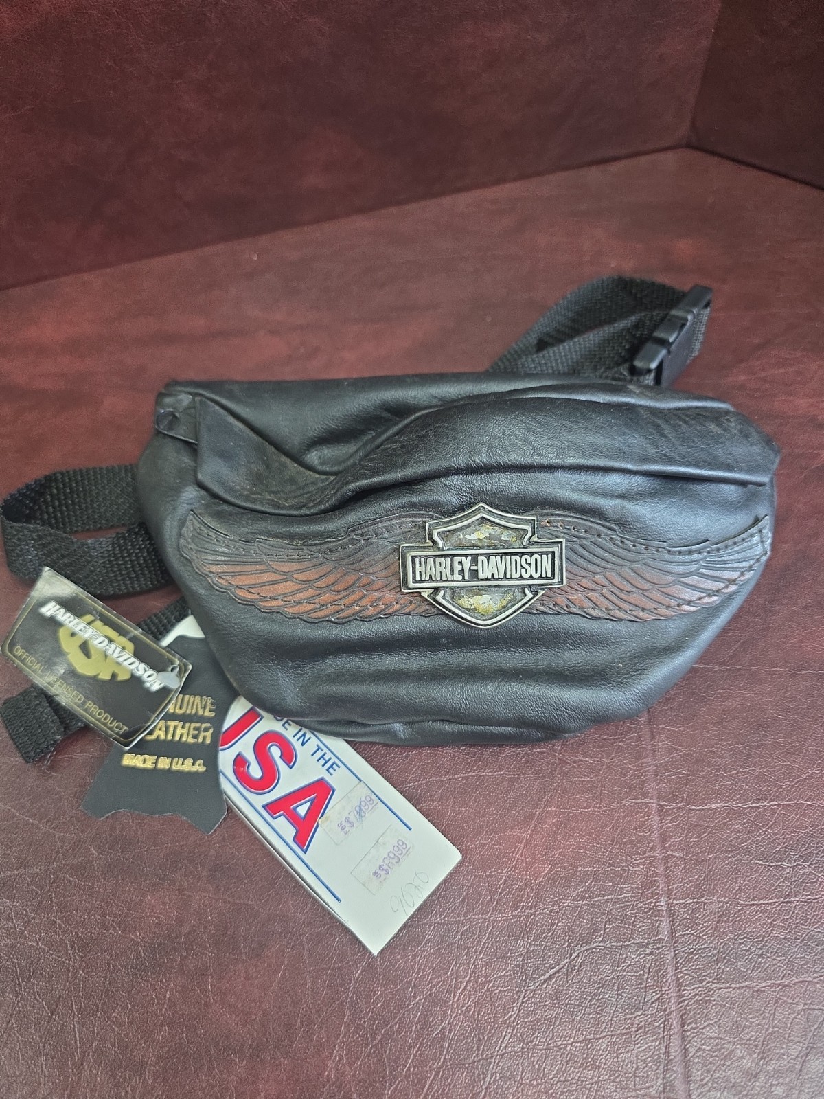 Vintage Genuine Harley Davidson Leather Fanny Pack With Tags Vintage Genuine Harley Davidson Leather Fanny Pack With Tags
