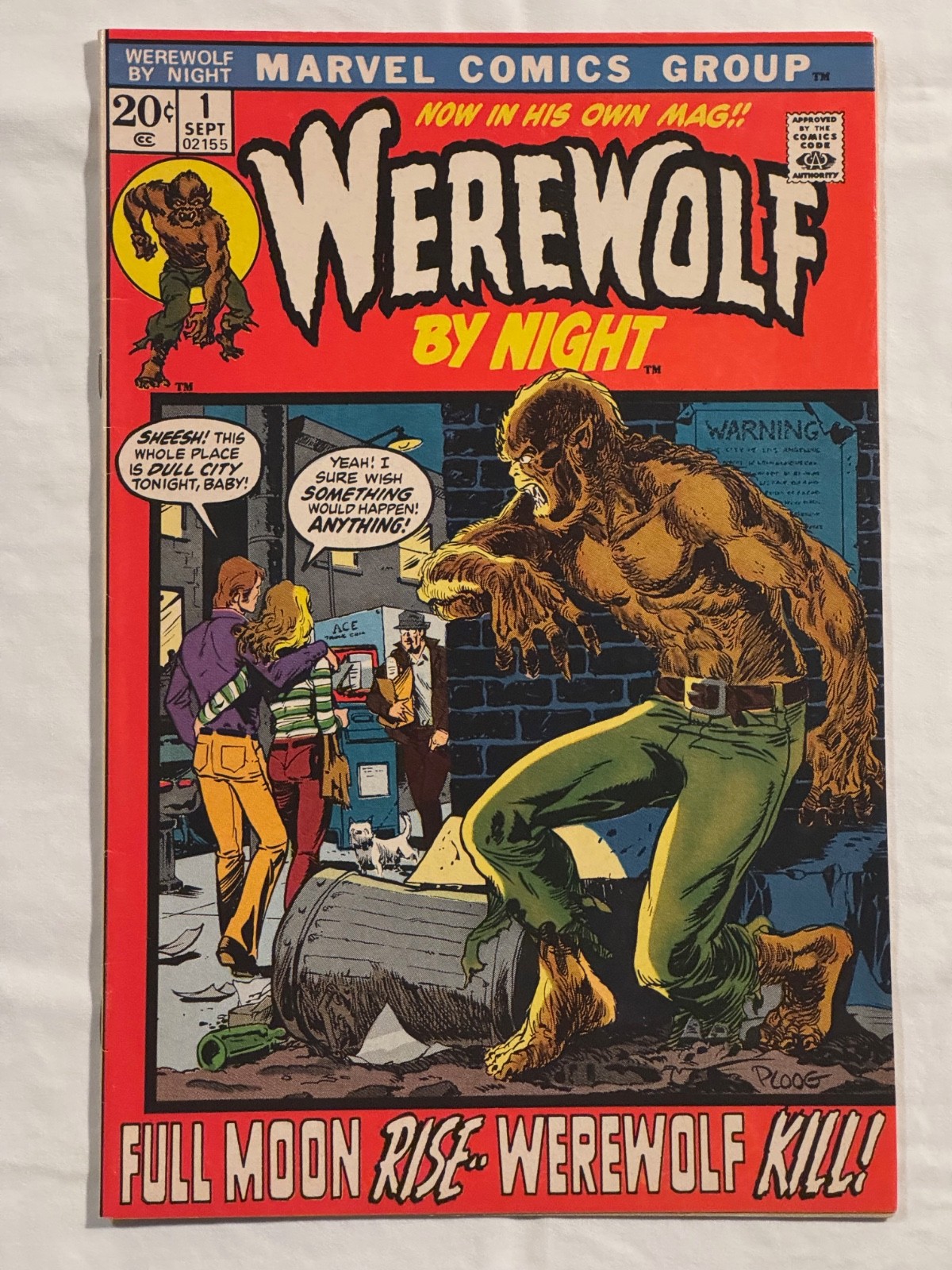 Werewolf by Night #1 1972 Marvel 1st Solo Title 20c FN- 5.5 Mike Ploog Bronze