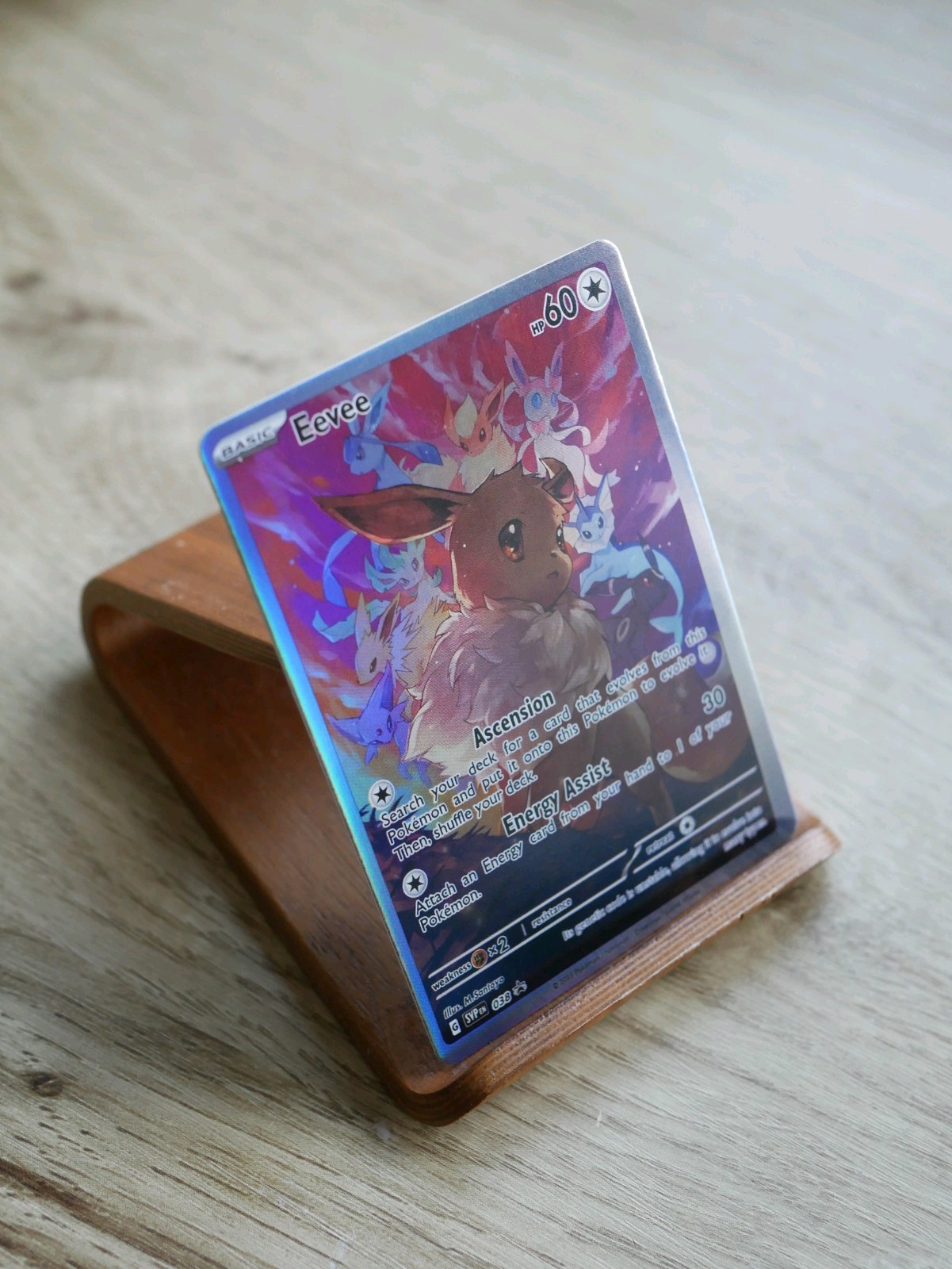 Eevee Pokémon Card DISPLAY ART CARD