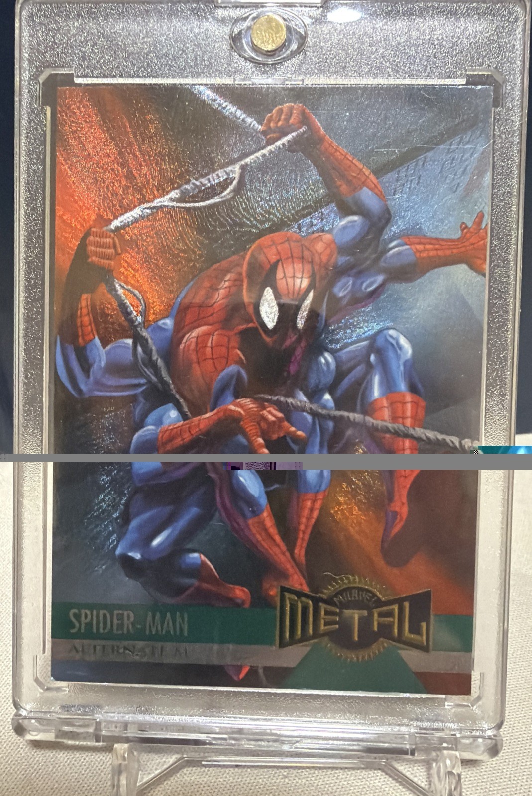 1995 Fleer Marvel Metal Spider-Man Limited Parallel Rare Vintage POP 1995 Fleer Marvel Metal Spider-Man Limited Parallel Rare Vintage POP