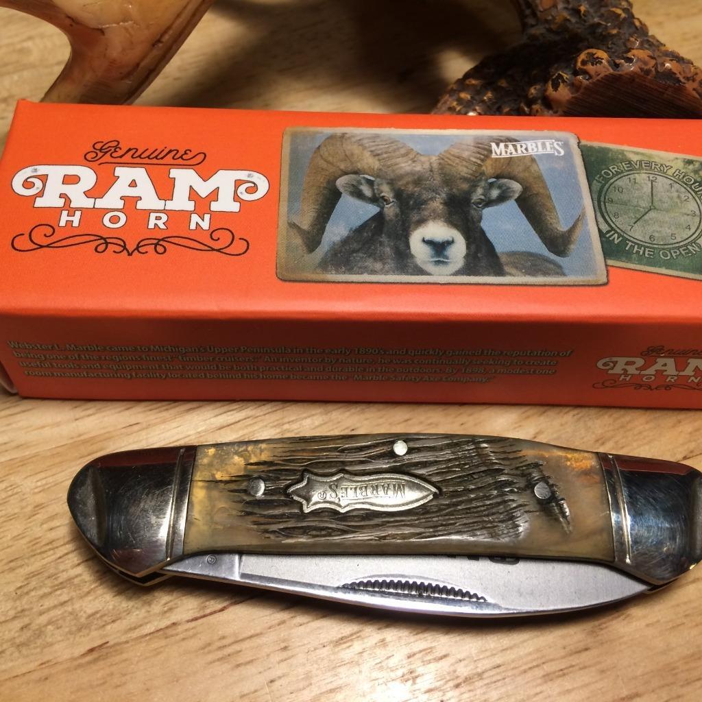 Marbles Rams Horn Canoe 3 5/8\