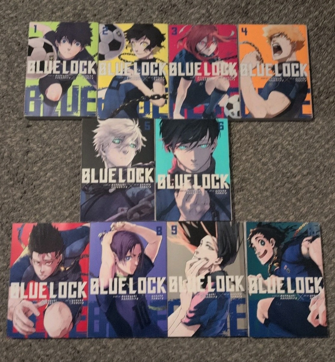 Blue Lock Manga volume 1-10 english soft cover all volumes included Blue Lock Manga volume 1-10 english soft cover all volumes included
